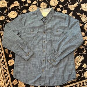 Weatherproof Blue Casual Button Down Shirt